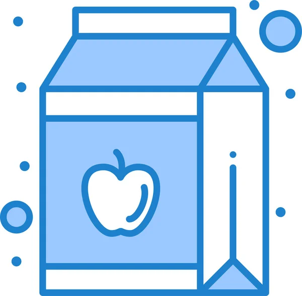 Icono Zumo Manzana Categoría Familyhome — Vector de stock