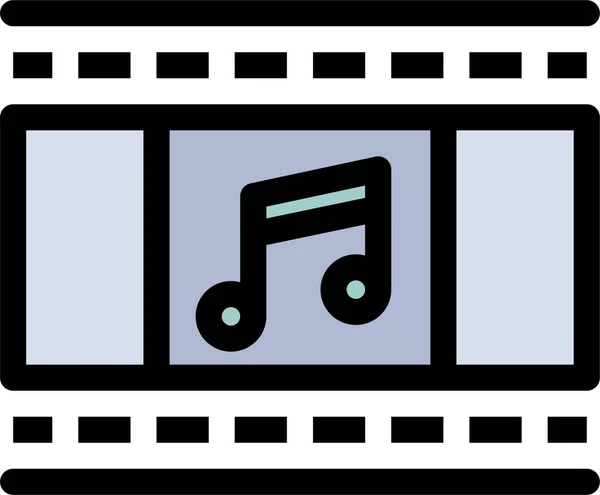 动画电影带图标在事件和娱乐类 — 图库矢量图片