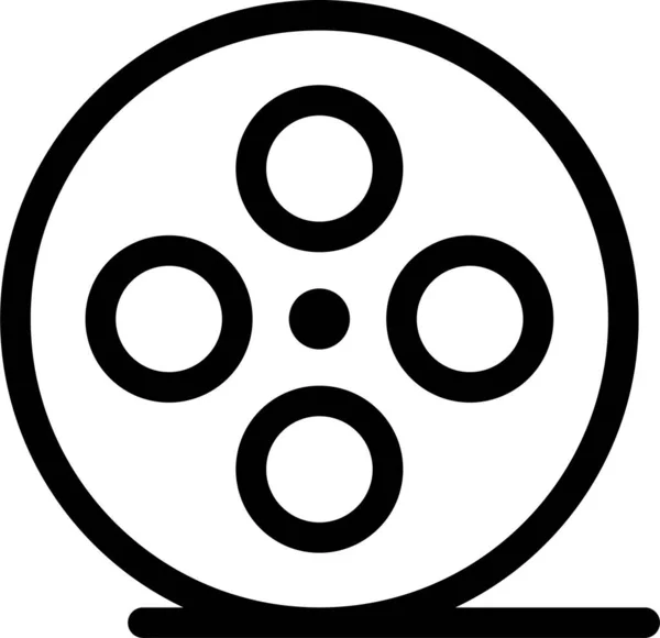 Filmová Ikona Filmu Kategorii Eventsandentertainment — Stockový vektor
