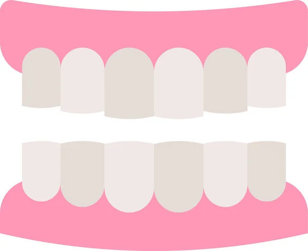Ícone Odontológico Odontológico Estilo Plano — Vetor de Stock