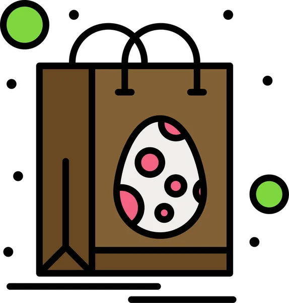 Tasche Osterei Symbol Der Osterkategorie — Stockvektor