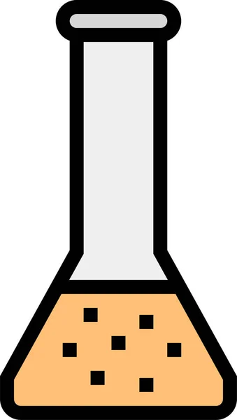 Свічка Пляшка Експериментальна Іконка Заповненому Стилі — стоковий вектор