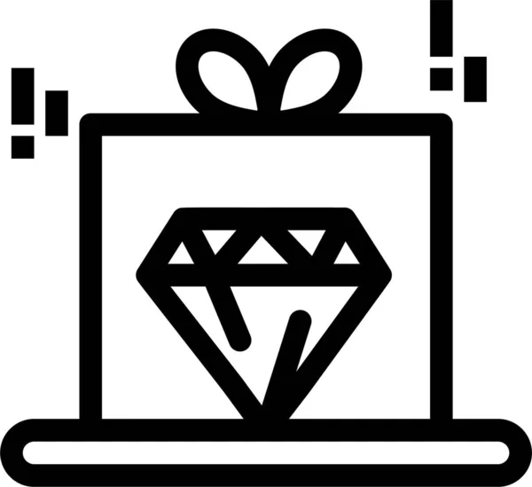 Icône Prix Vente Diamant — Image vectorielle