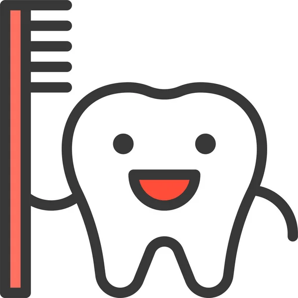 Care Dental Dentist Icon Filledoutline Style — Διανυσματικό Αρχείο