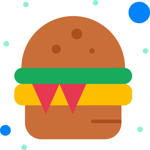 Burger Fast Food Icon Independencedayus Category — Stock Vector