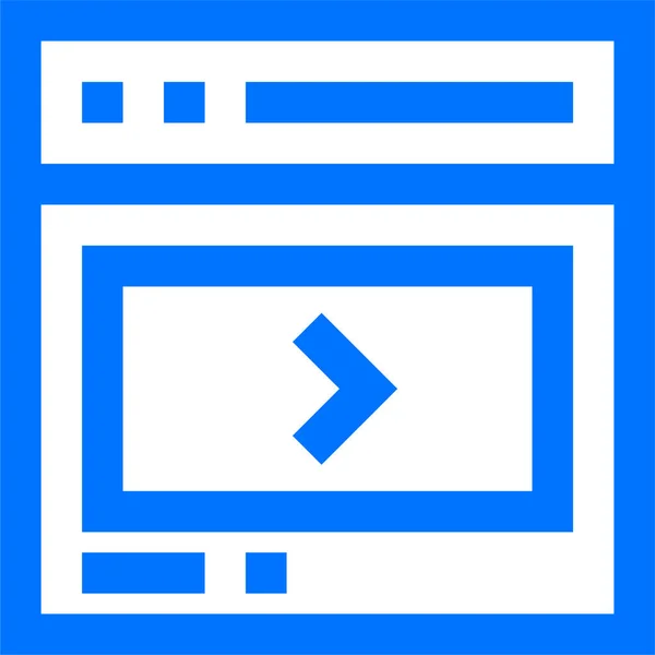 Browserinhalt Flussdiagramm Symbol — Stockvektor