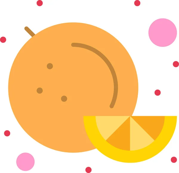 Fruit Alimentaire Icône Orange Dans Catégorie Événementset Divertissement — Image vectorielle
