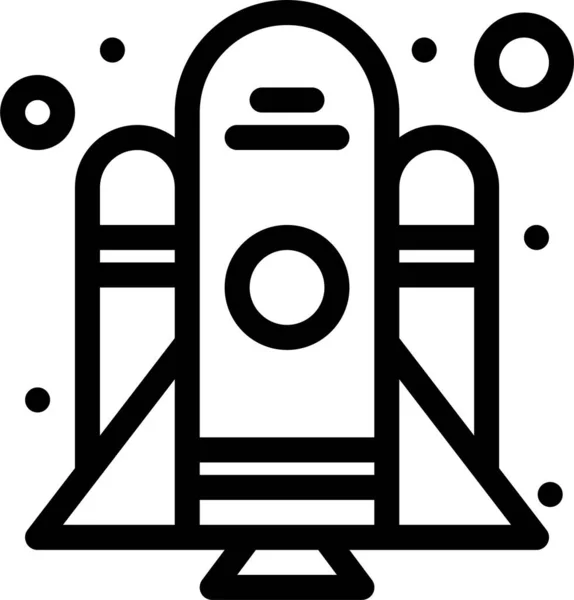Ikona Startupu Rakiety Kategorii Kosmitów — Wektor stockowy