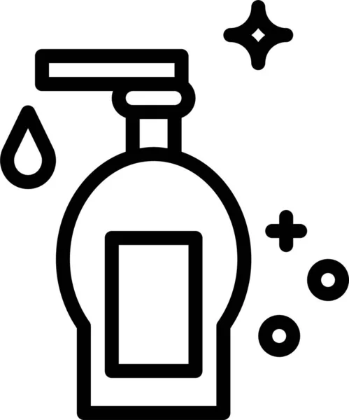 Sıvı Sabun Simgesini Özet Biçiminde Temizle — Stok Vektör