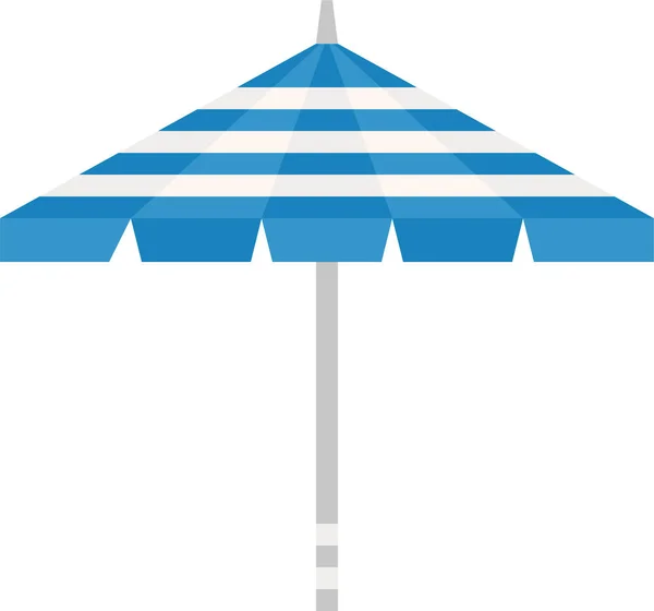 Beach Parasol Protection Icon Flat Style — Stock Vector