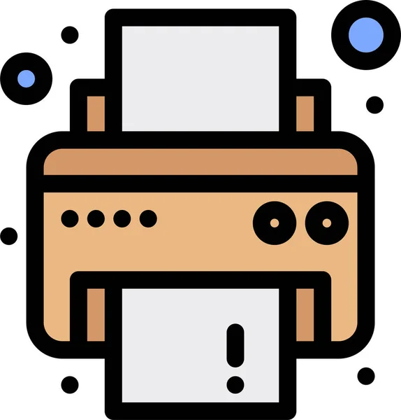 Icono Impresora Impresión Dispositivo — Vector de stock