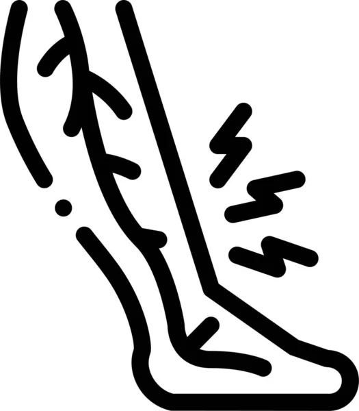 Leg Pain Varicose Icon — Stock vektor