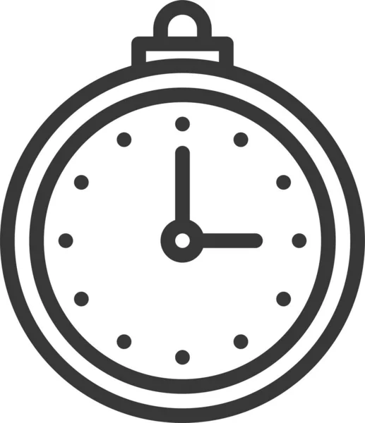 Ραντεβού Ρολόι Χρονοδιάγραμμα Εικονίδιο Στυλ Περίγραμμα — Διανυσματικό Αρχείο