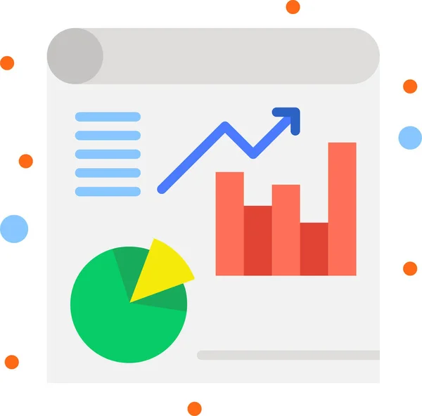 Analytics File Report Icon Businessmanagement Category — Stock vektor