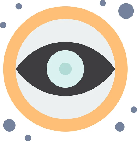 Иконка Оформления Глаз Категории Оформления — стоковый вектор