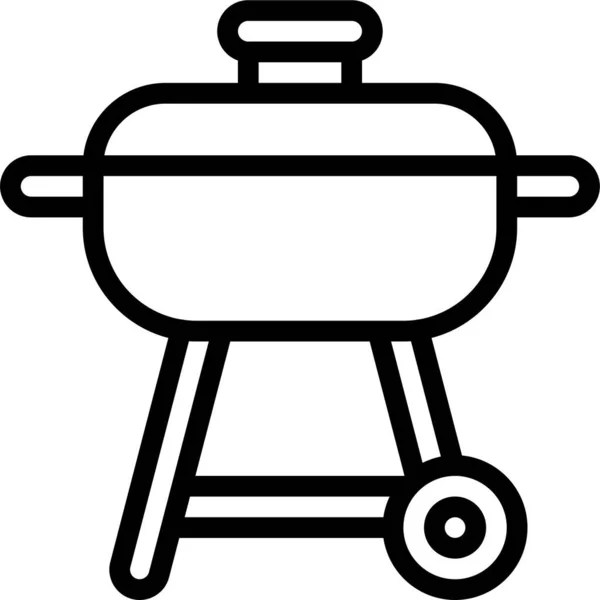 Barbacoa Barbacoa Barbacoa Icono Barbacoa Categoría Verano — Archivo Imágenes Vectoriales