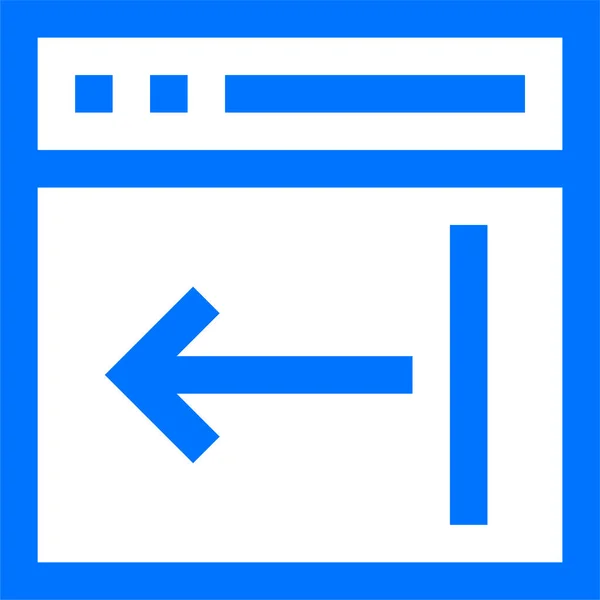 Browser Control Layout Icon Outline Style — Vetor de Stock