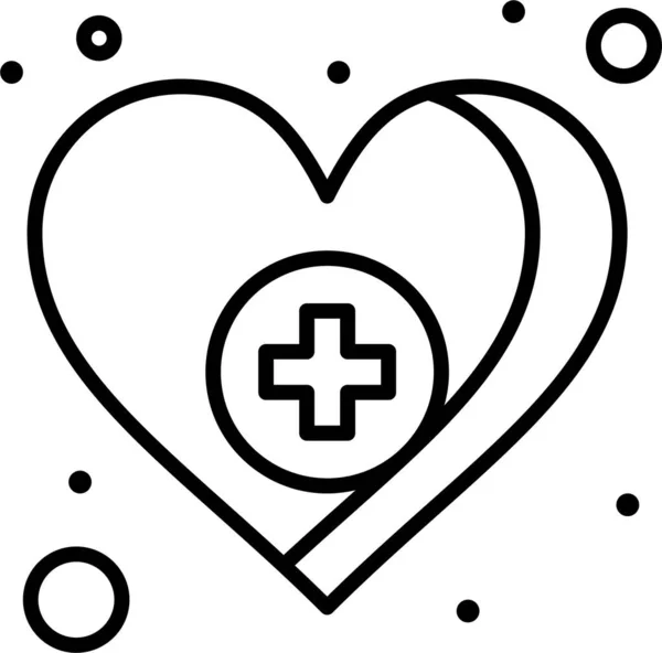 Φροντίδα Εικονίδιο Αγάπη Καρδιά — Διανυσματικό Αρχείο