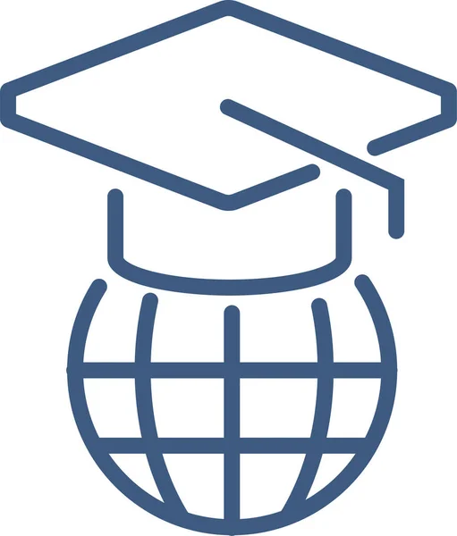 Degre Education Graduate Icon —  Vetores de Stock