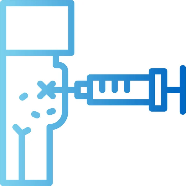 Иконка Медицинской Иглы Инъекций Категории Больничная Помощь — стоковый вектор