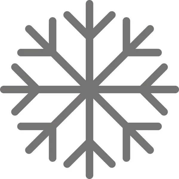 Donmuş Kar Taneleri Simgesi — Stok Vektör