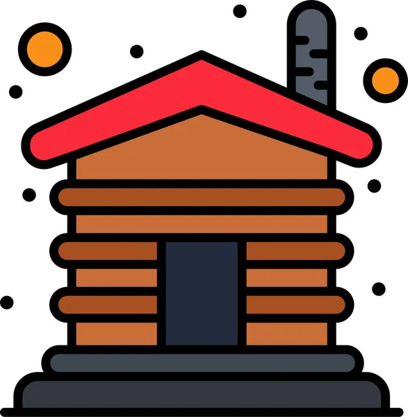 Home House Wood Icon — Stock Vector