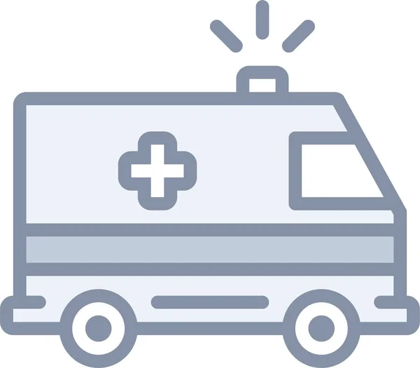 Ambulance Emergency Health Icon Filledoutline Style — Stock Vector