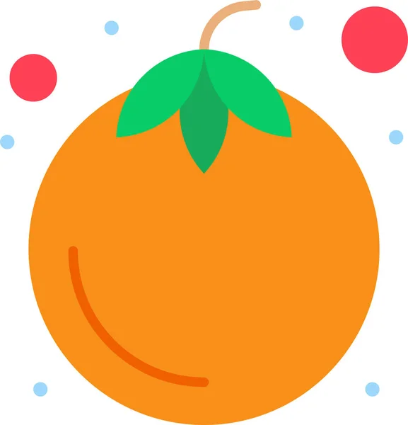 Comida Mangostán Dulce Icono Categoría Verano — Vector de stock