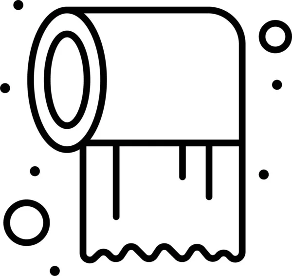 Ikona Rolki Papieru Pielęgnacyjnego — Wektor stockowy
