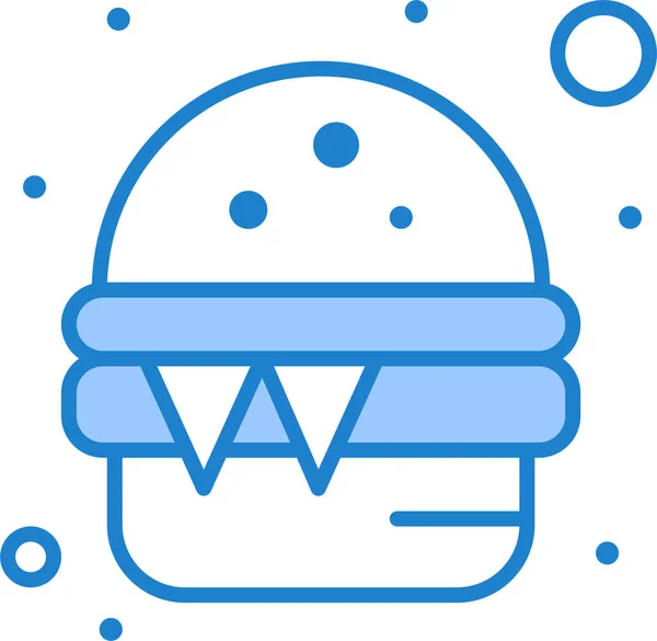 Julio Hamburguesa Icono Rápido Categoría Independencedayus — Vector de stock