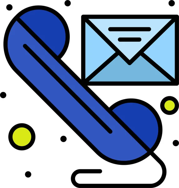 电子邮件消息电话图标 — 图库矢量图片