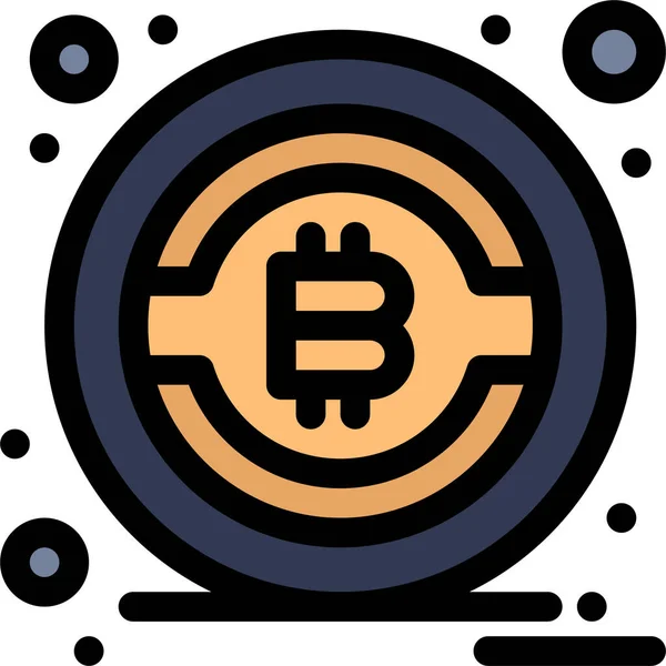 Bitcoin Btc Pénz Ikon — Stock Vector