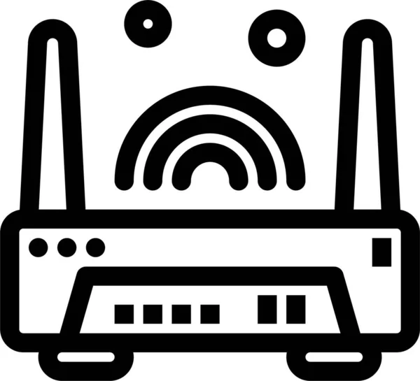 Icono Del Router Electrónico Del Dispositivo — Vector de stock