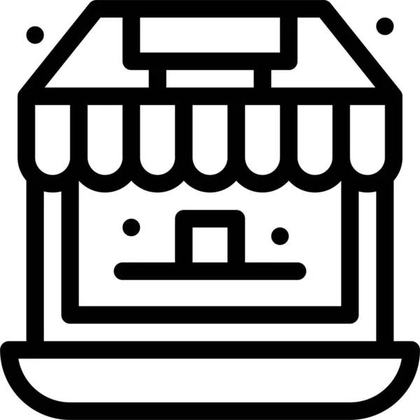 Ikona Zakupów Sklepie Spożywczym — Wektor stockowy