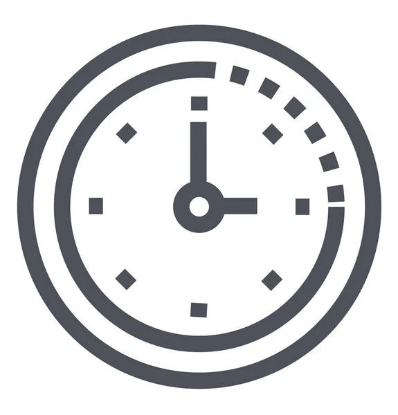Relógio Cronômetro Ícone Tempo Estilo Esboço — Vetor de Stock