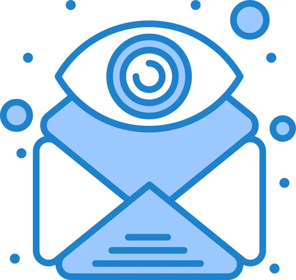 Attachment Email Eye Icon — Stok Vektör