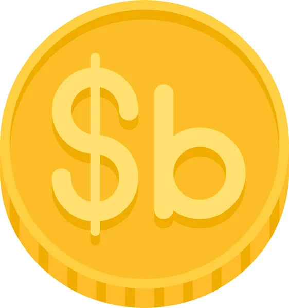 Bolivia Boliviano Χρήματα Boliviano Εικονίδιο — Διανυσματικό Αρχείο