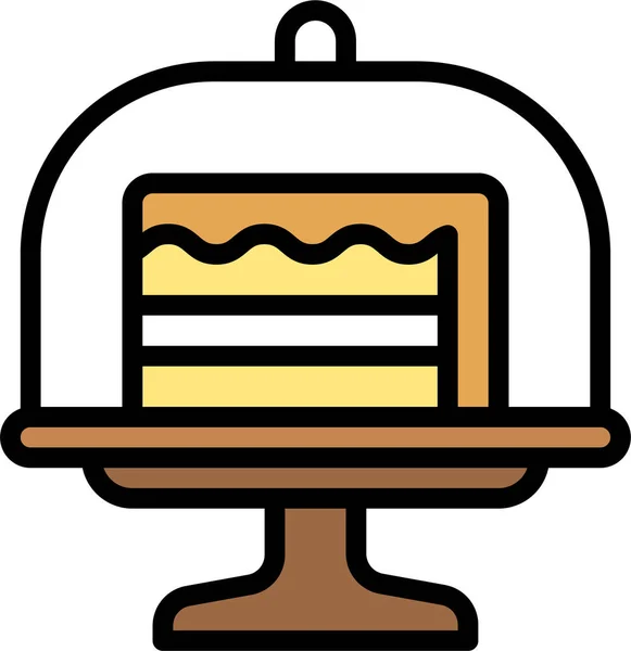 Boulangerie Icône Farine Cuite Four Dans Style Filledoutline — Image vectorielle