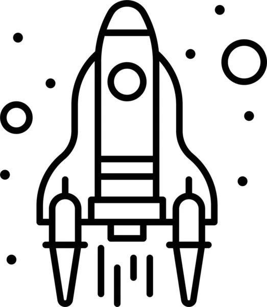 Иконка Запуска Ракеты Категории Управление Бизнесом — стоковый вектор