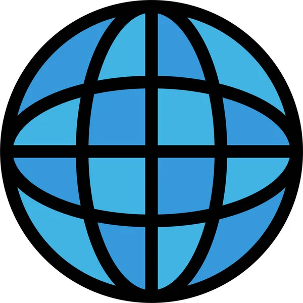 Globe Internet Search Icon — Stockový vektor