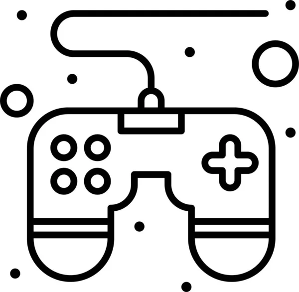 Controle Spel Pad Pictogram Computer Hardware Categorie — Stockvector