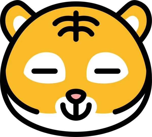 Tier Emoji Friedliches Symbol Avatar Kategorie — Stockvektor