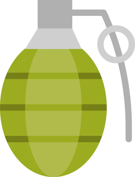 Icône Équipement Bombe Armée Style Plat — Image vectorielle
