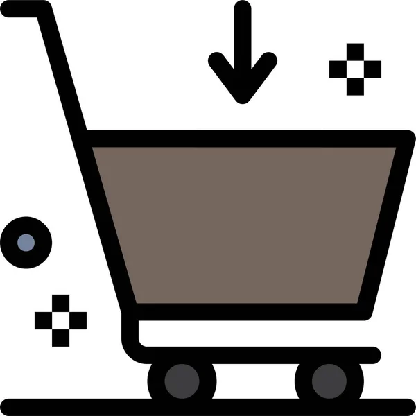 Comprar Carrito Icono Comercio — Vector de stock