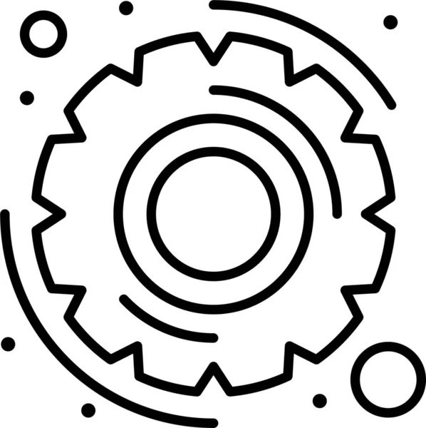 Gear Options Settings Icon — Stock Vector
