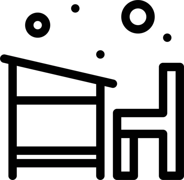 Ikona Edukacji Biurze Krzesła — Wektor stockowy