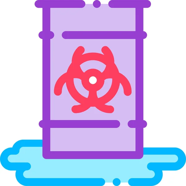 Container Nuclear Waste Icon Icon Filledoutline Style — Wektor stockowy