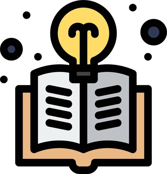 Book Bulb Education Icon — Stock Vector