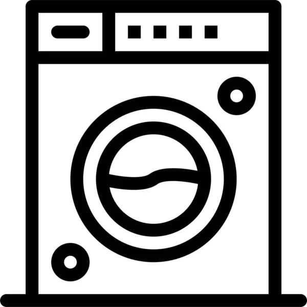 Limpieza Limpia Icono Máquina — Vector de stock