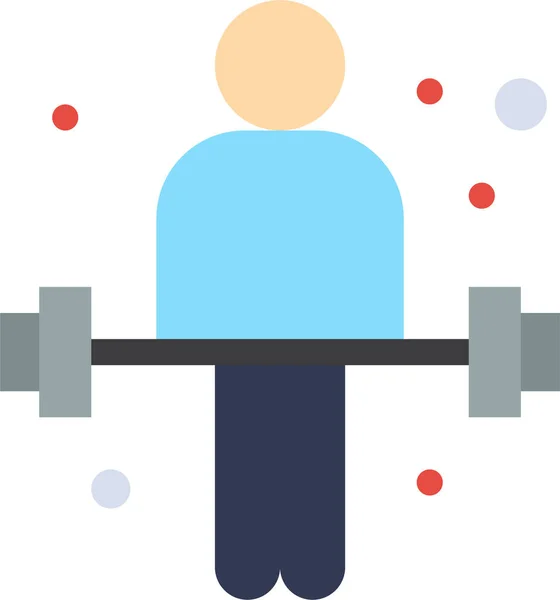 Haltère Exercice Sport Icône Dans Catégorie Fitnessyogadiet — Image vectorielle